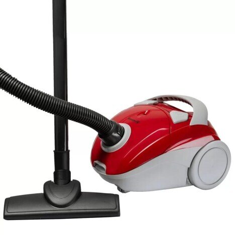 Aspirator cu sac Hausberg HB-2080RS Cyclone Vacuum Cleaner, 1.5L, 700W, 85dB, Rosu/Gri