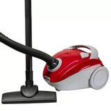 Aspirator cu sac Hausberg HB-2080RS Cyclone Vacuum Cleaner, 1.5L, 700W, 85dB, Rosu/Gri